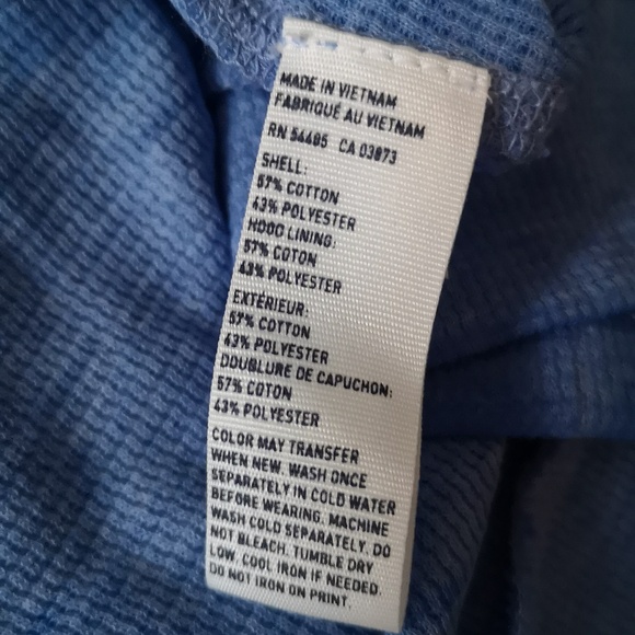 Like-new Women's American Eagle Outfitters XXL Pullover Hooded Blue w/ Pink Hit - Picture 5 of 5